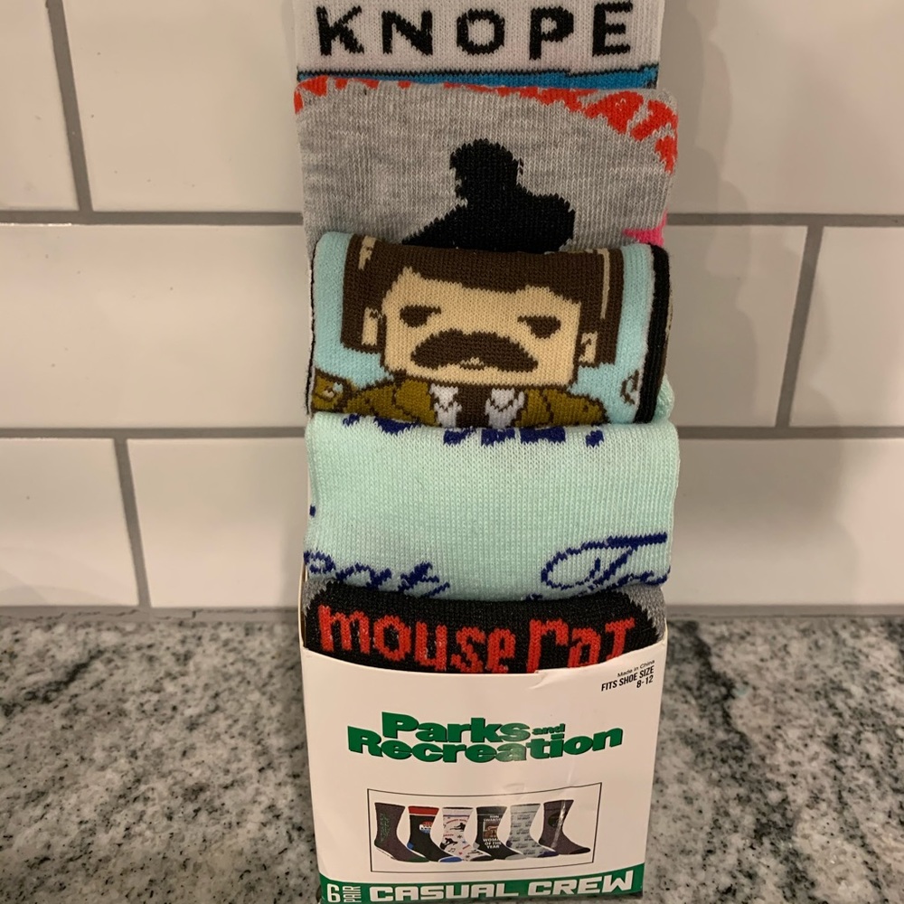 Parks and recreation casual crew socks
